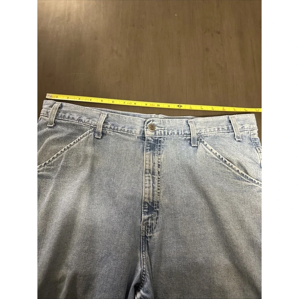 Vintage Men's Levi's L2 Wide Leg Carpenter Baggy Jeans 90s 37x31  Skater Grunge - Picture 8 of 16